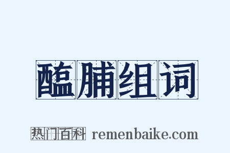 醢脯组词是什么意思的图片